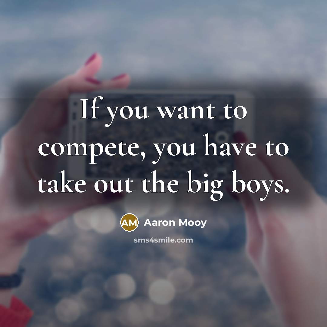 “If you want to compete, you have to take out…” quote by Aaron Mooy