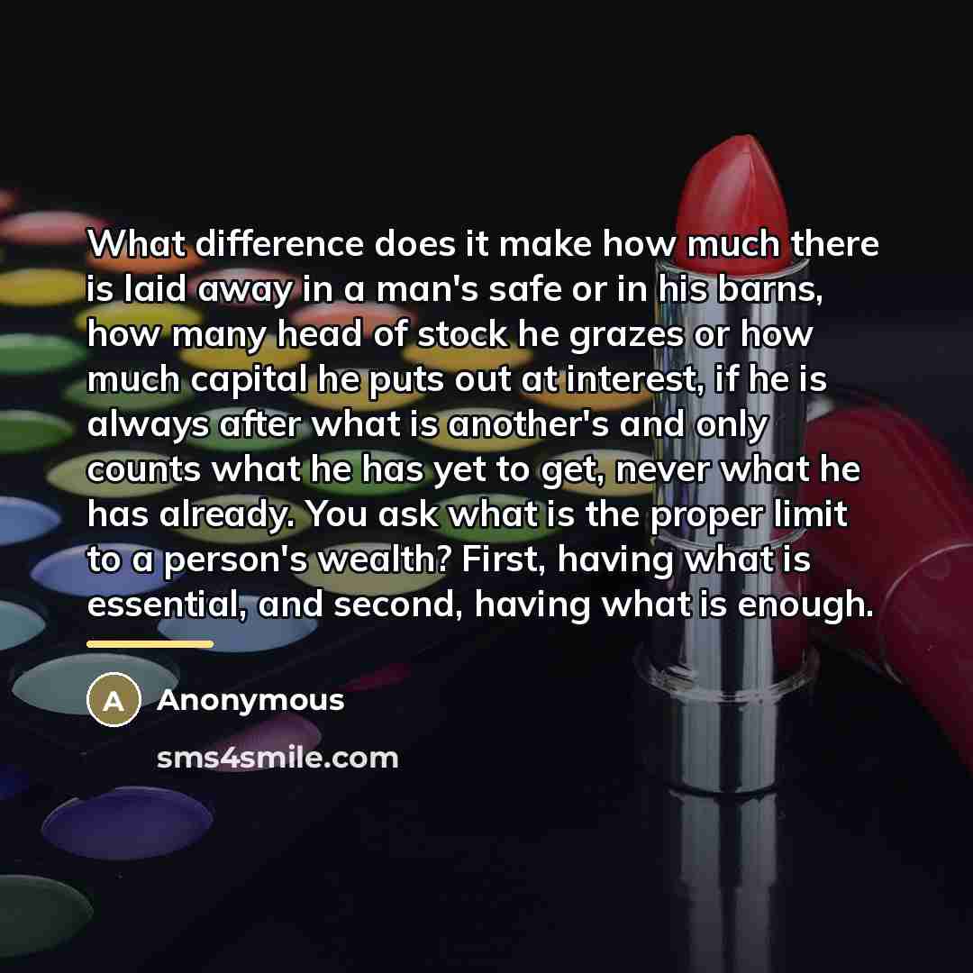 “What difference does it make how much there is laid…” quote by Anonymous