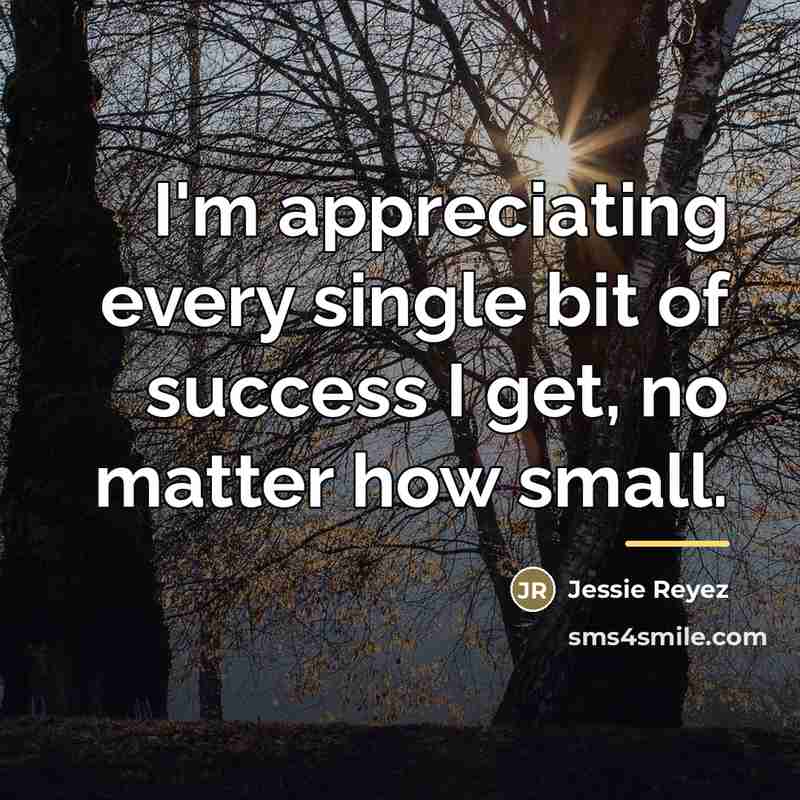 “I'm appreciating every single bit of success I get, no…” quote by Jessie Reyez
