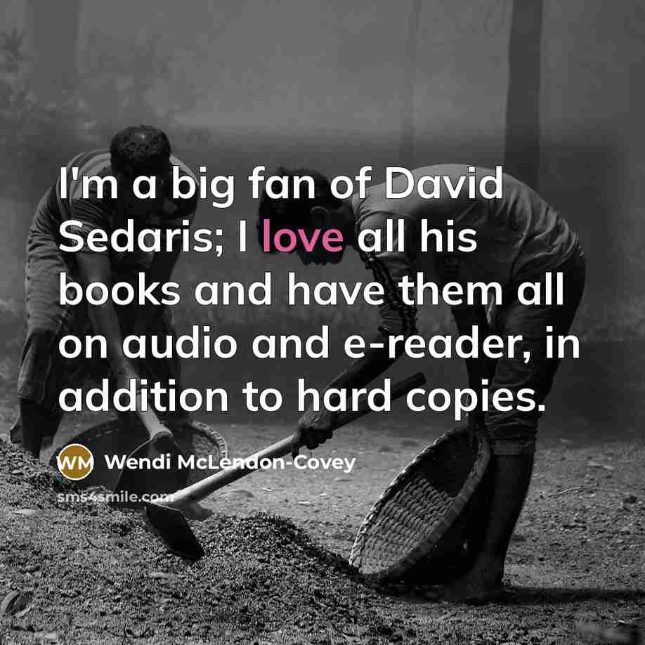 “I'm a big fan of David Sedaris; I love all…” quote by Wendi McLendon-Covey