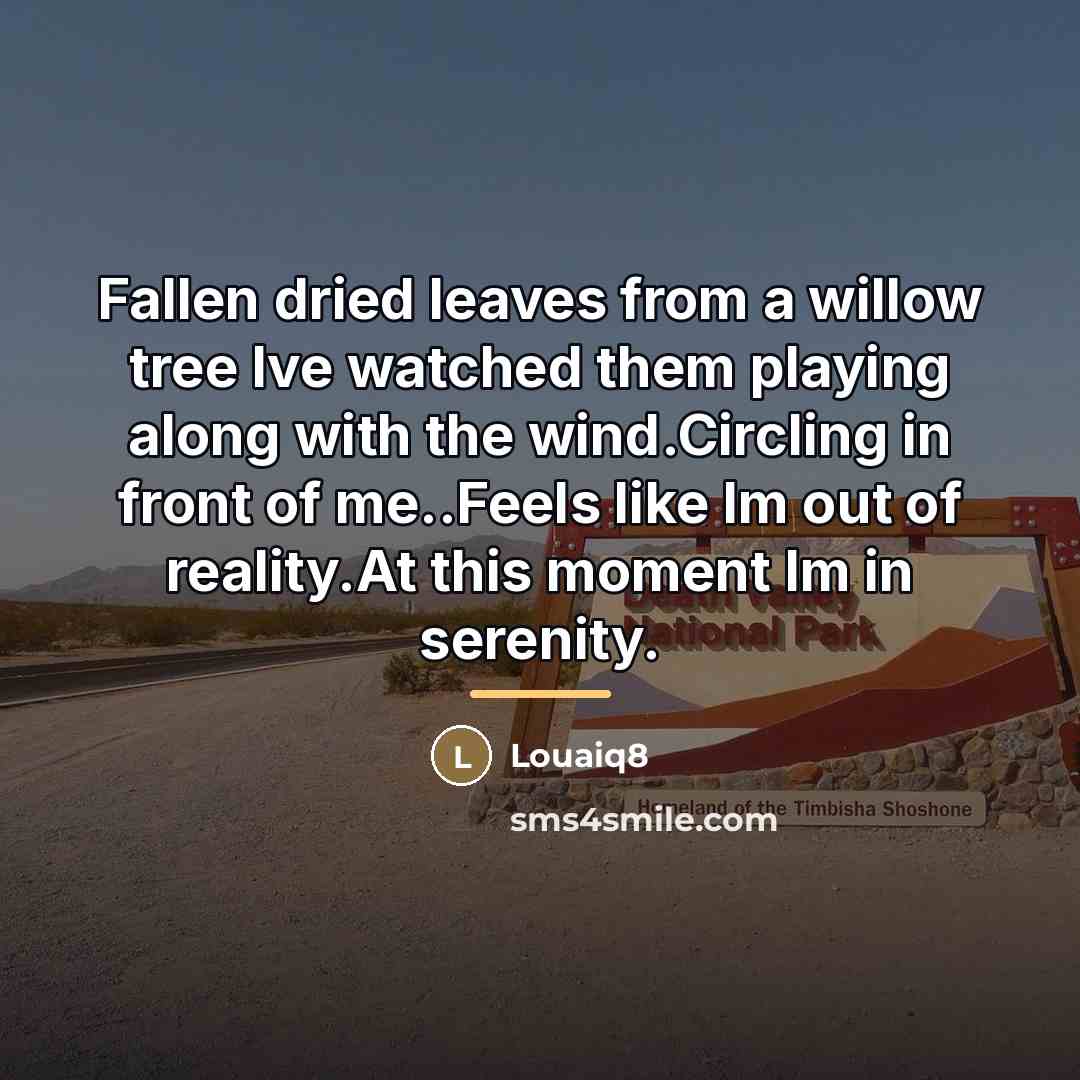 “Fallen dried leaves from a willow tree Ive watched them…” quote by Louaiq8