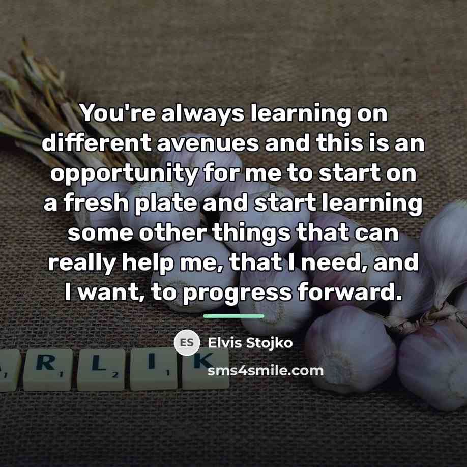 “You're always learning on different avenues and this is an…” quote by Elvis Stojko