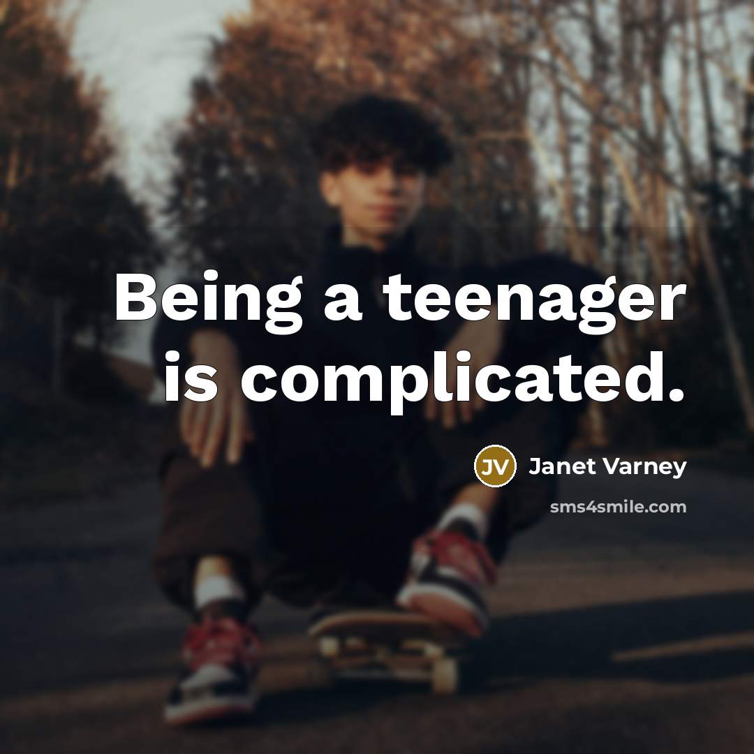 “Being a teenager is complicated.…” quote by Janet Varney