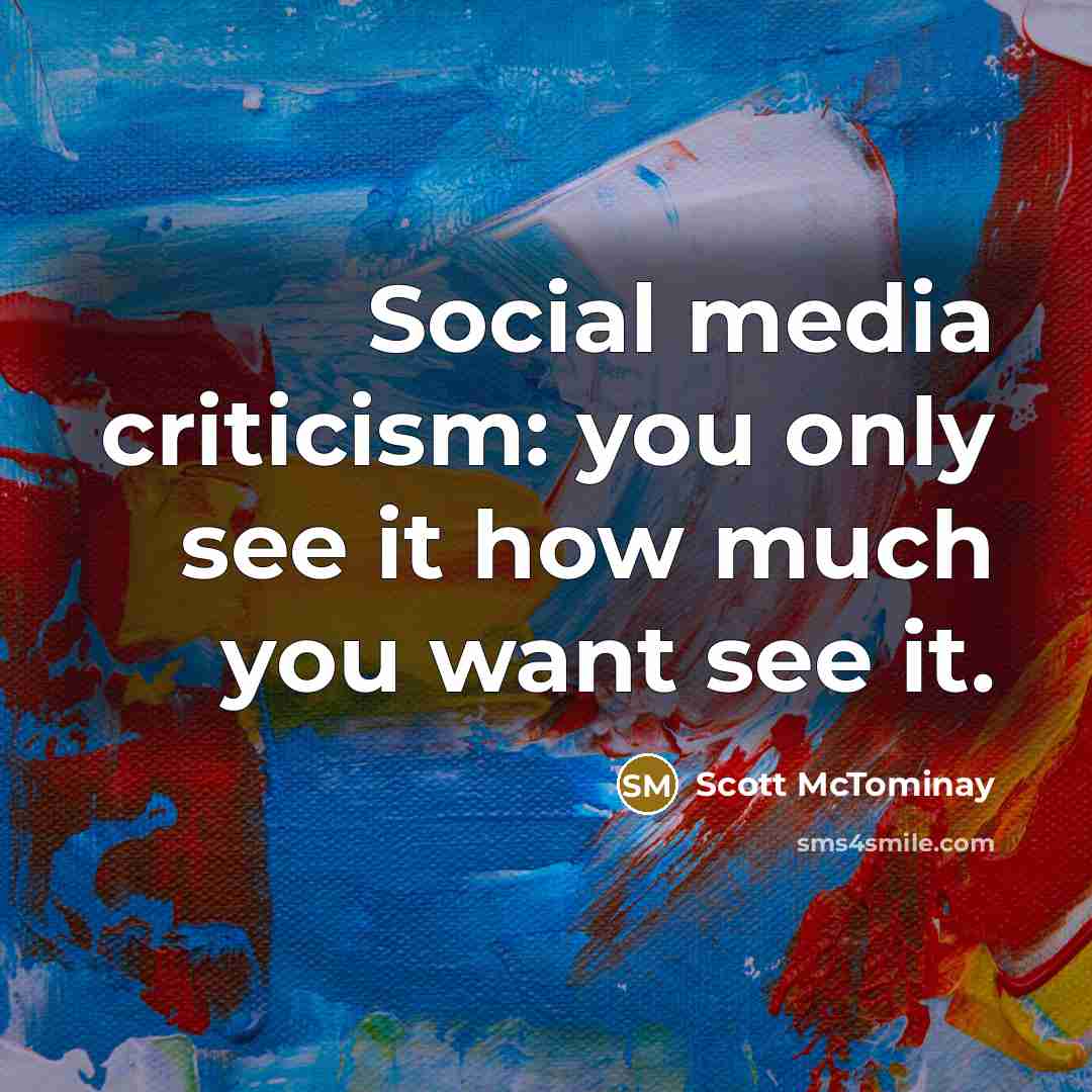 “Social media criticism: you only see it how much you…” quote by Scott McTominay