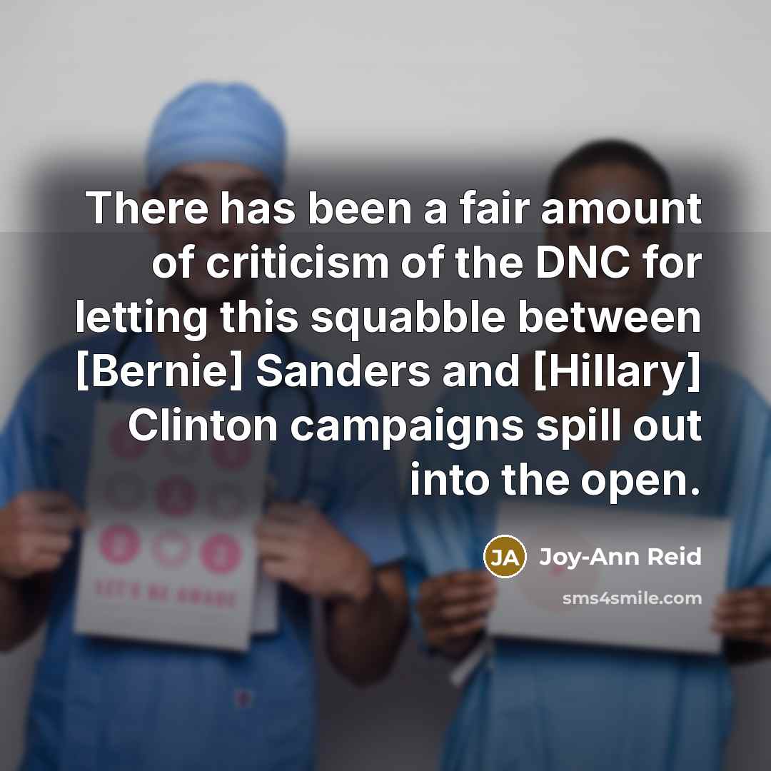 “There has been a fair amount of criticism of the…” quote by Joy-Ann Reid