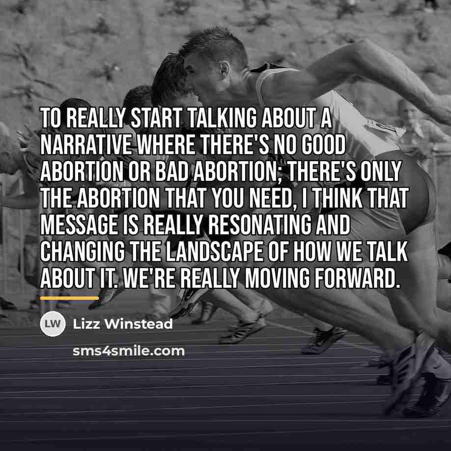 “To really start talking about a narrative where there's no…” quote by Lizz Winstead