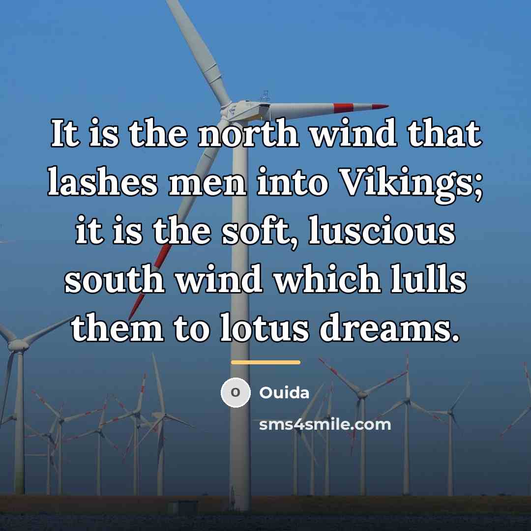 “It is the north wind that lashes men into Vikings;…” quote by Ouida