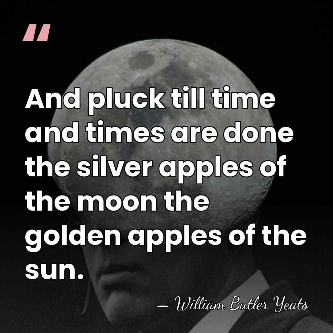 And pluck till time and times are done the silver apples of&hellip; - William Butler Yeats