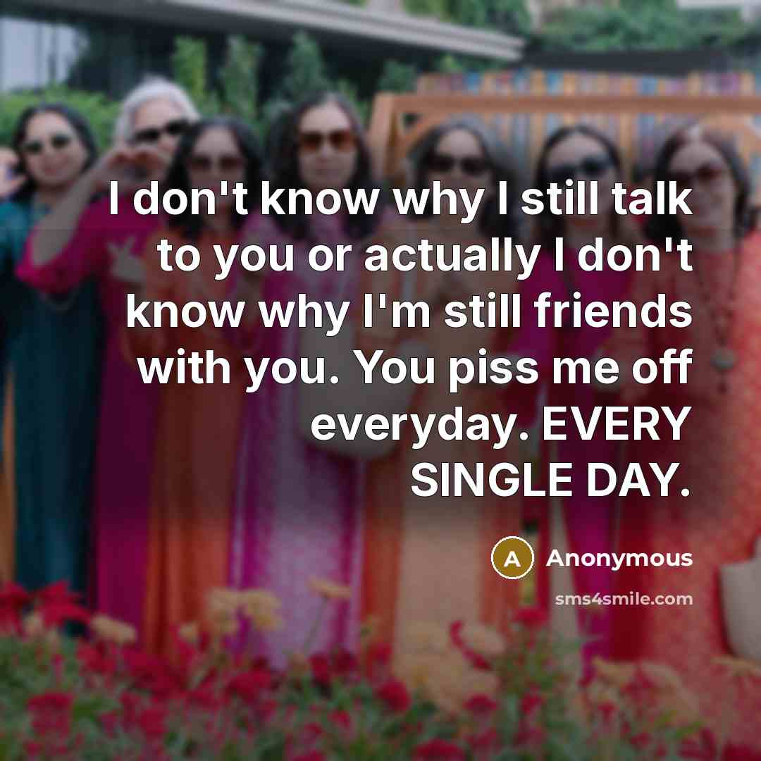 “I don't know why I still talk to you or…” quote by Anonymous