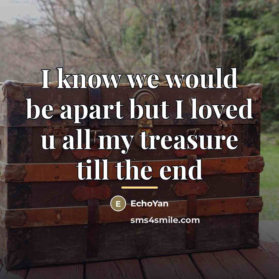 “I know we would be apart but I loved u…” quote by EchoYan
