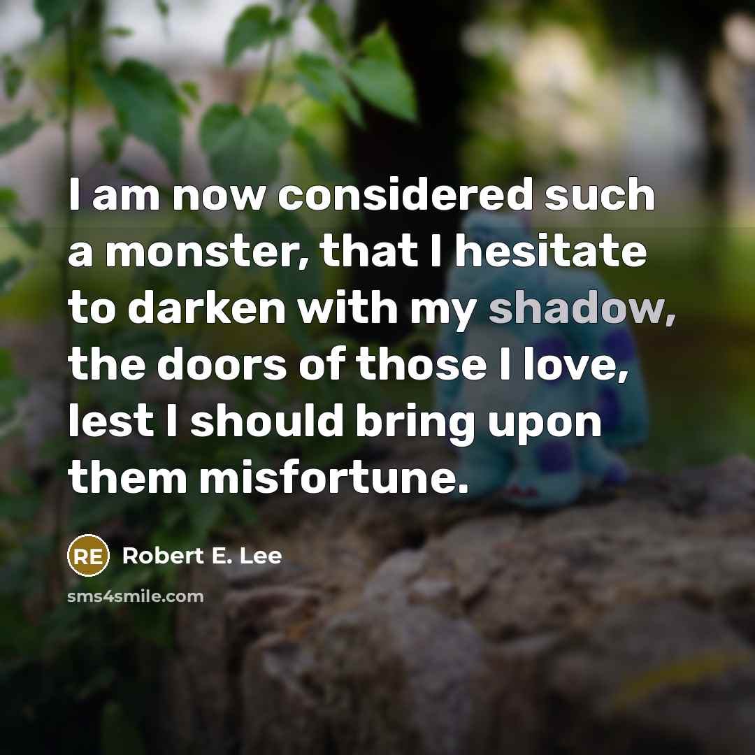 “I am now considered such a monster, that I hesitate…” quote by Robert E. Lee