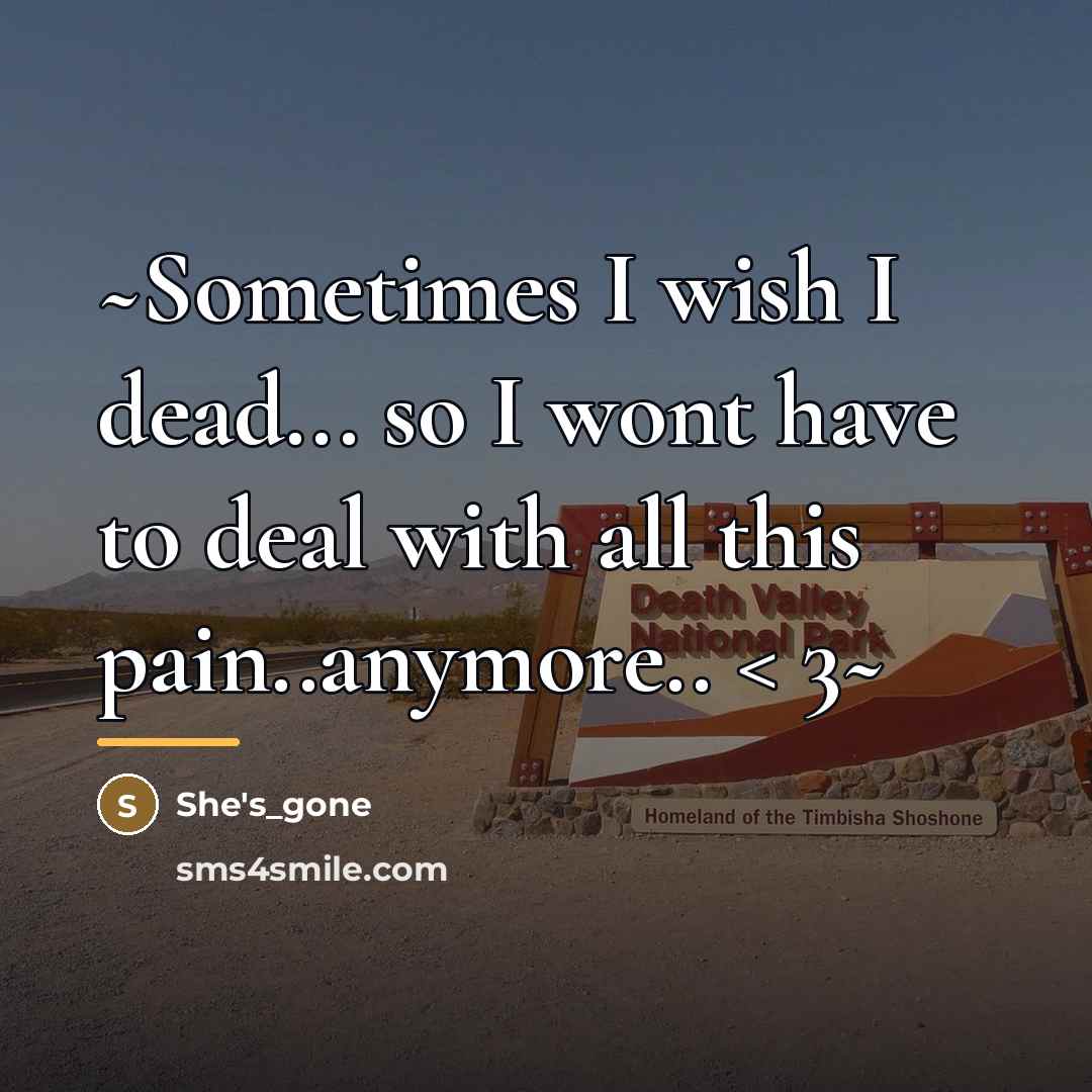 “~Sometimes I wish I dead... so I wont have to…” quote by She's_gone