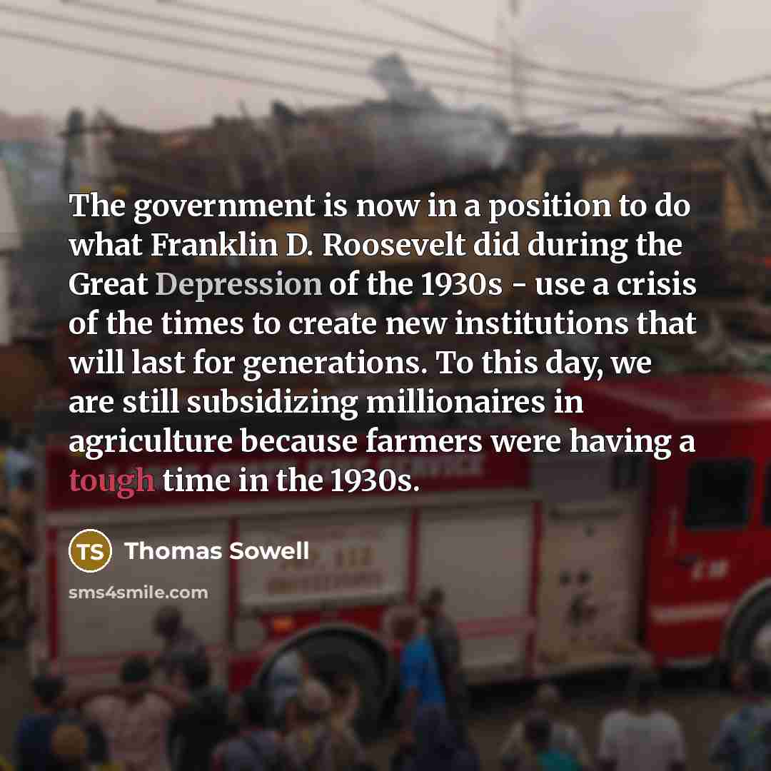 “The government is now in a position to do what…” quote by Thomas Sowell