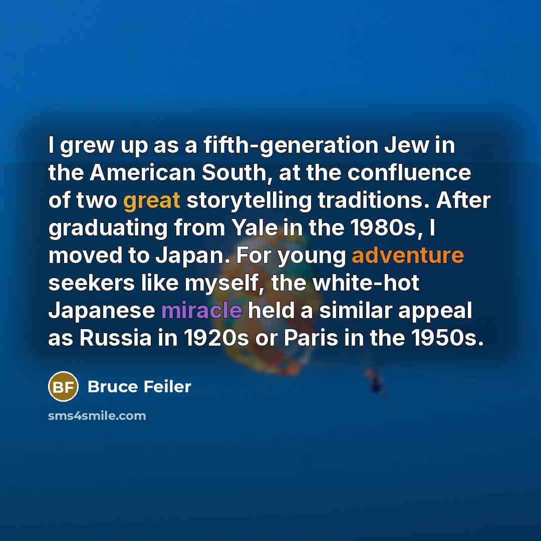 “I grew up as a fifth-generation Jew in the American…” quote by Bruce Feiler