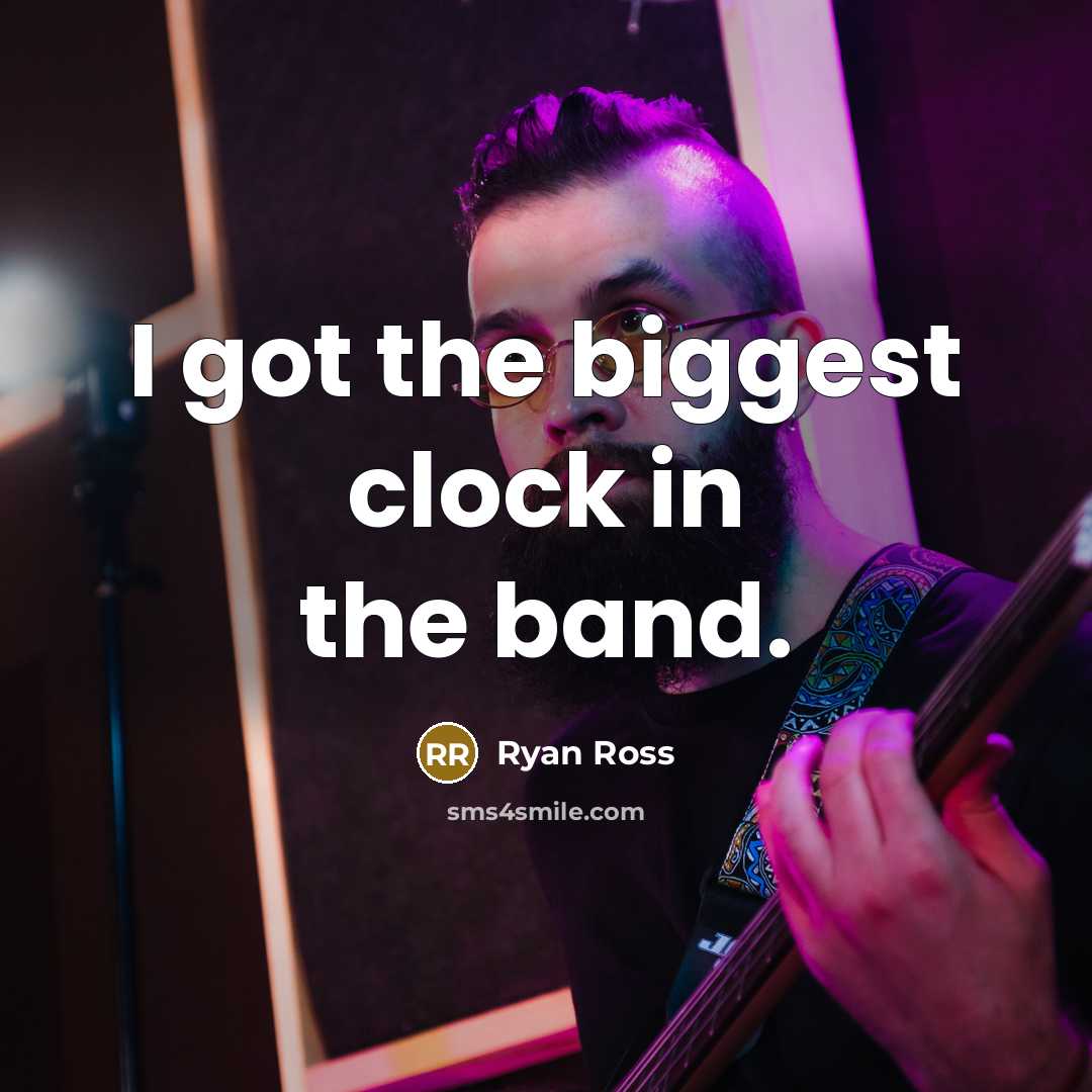 “I got the biggest clock in the band.…” quote by Ryan Ross