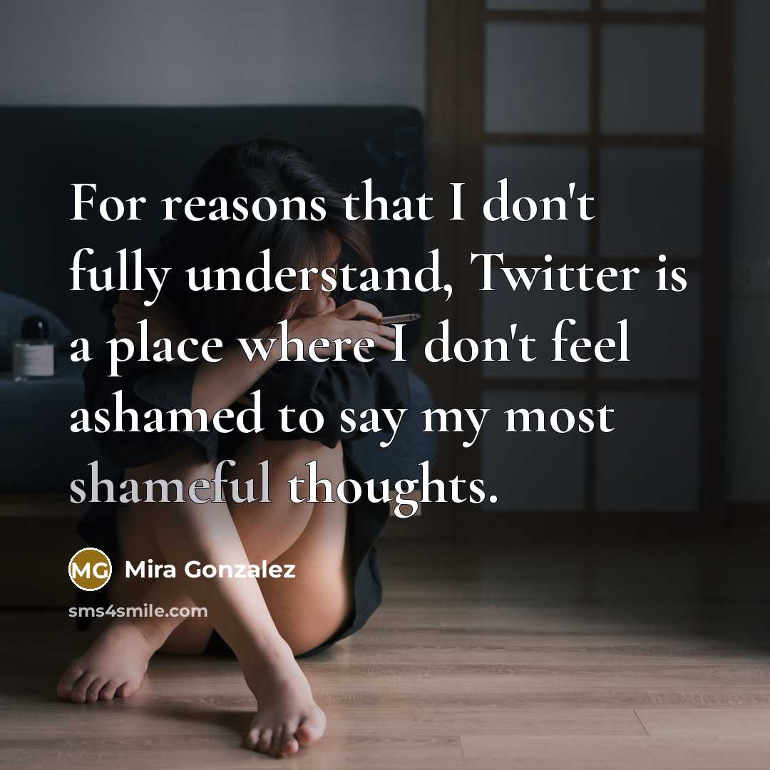 “For reasons that I don't fully understand, Twitter is a…” quote by Mira Gonzalez