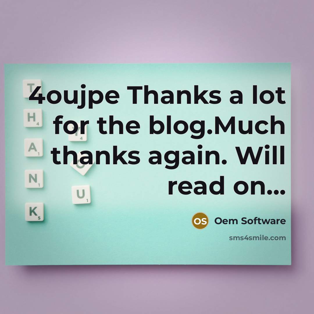 “4oujpe Thanks a lot for the blog.Much thanks again. Will read on...” quote by Oem Software