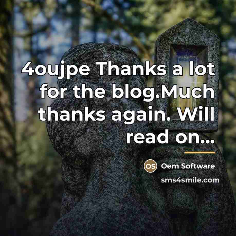 “4oujpe Thanks a lot for the blog.Much thanks again. Will…” quote by Oem Software