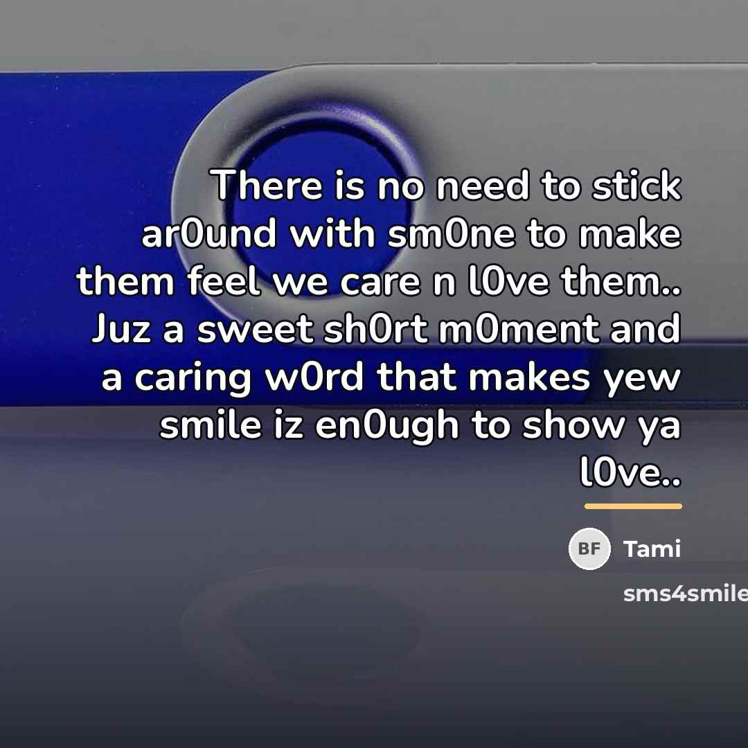 “There is no need to stick ar0und with sm0ne to…” quote by Tami
