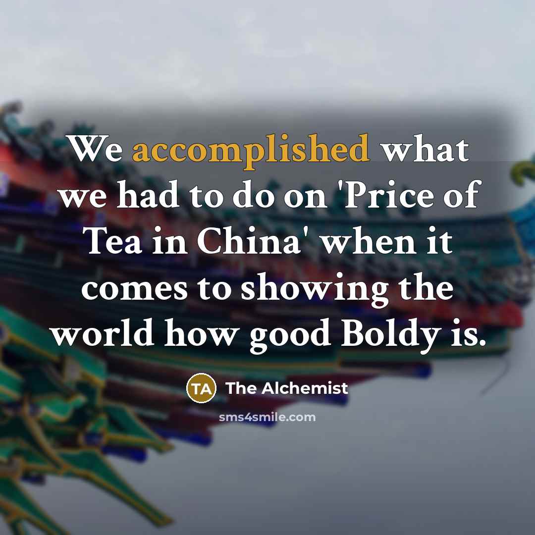 “We accomplished what we had to do on 'Price of…” quote by The Alchemist