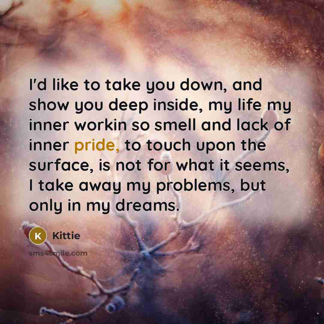“I'd like to take you down, and show you deep…” quote by Kittie