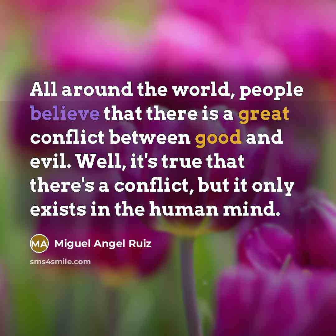 “All around the world, people believe that there is a…” quote by Miguel Angel Ruiz