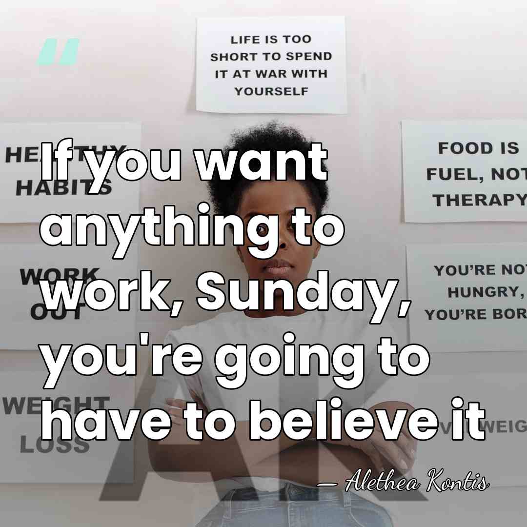 If you want anything to work, Sunday, you're going to have to&hellip; - Alethea Kontis