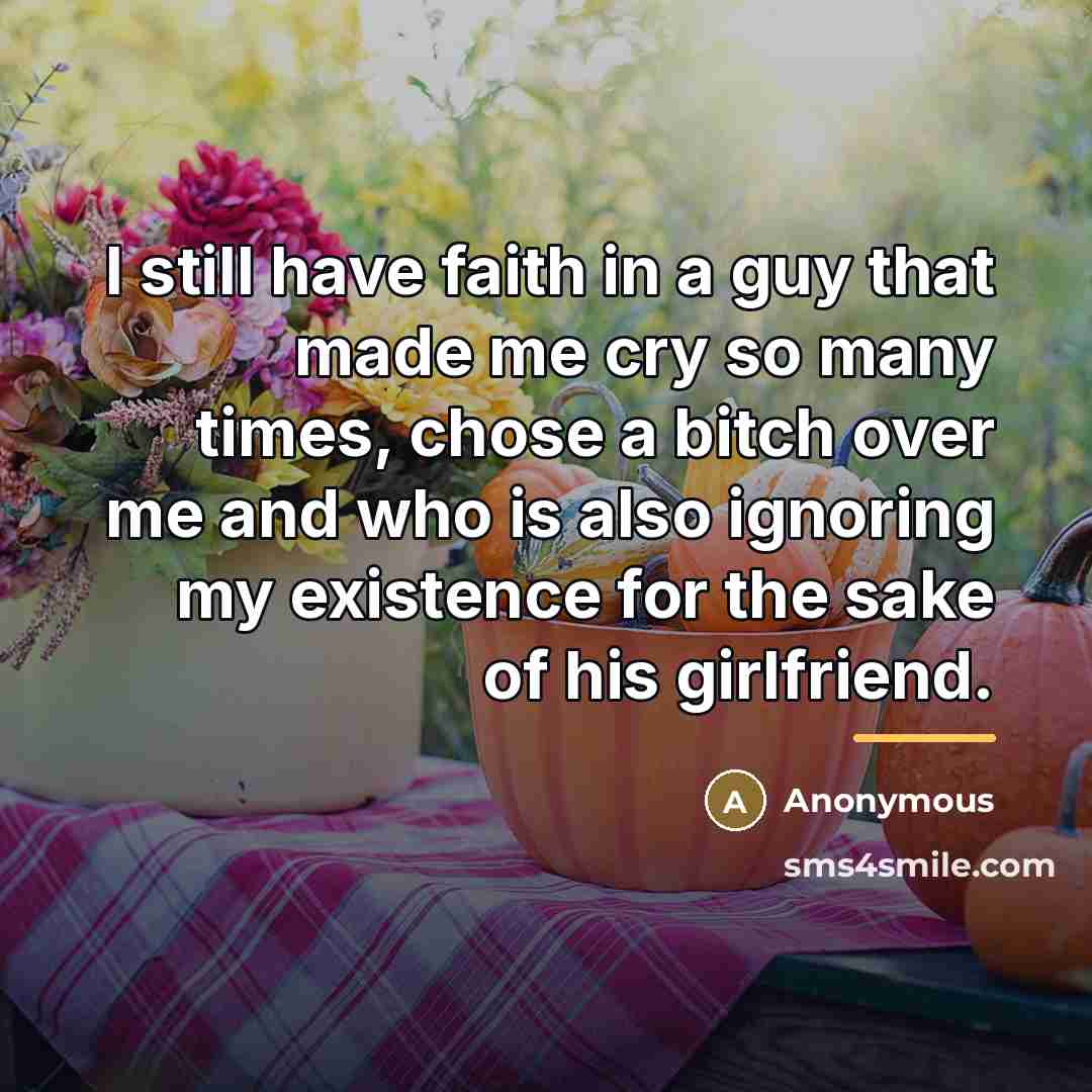 “I still have faith in a guy that made me…” quote by Anonymous