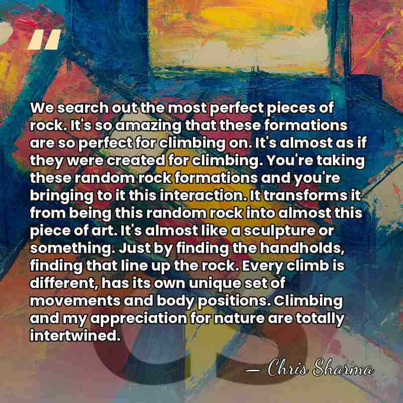 We search out the most perfect pieces of rock. It's so amazing&hellip; - Chris Sharma