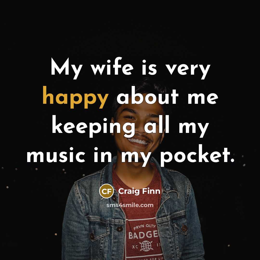 “My wife is very happy about me keeping all my…” quote by Craig Finn