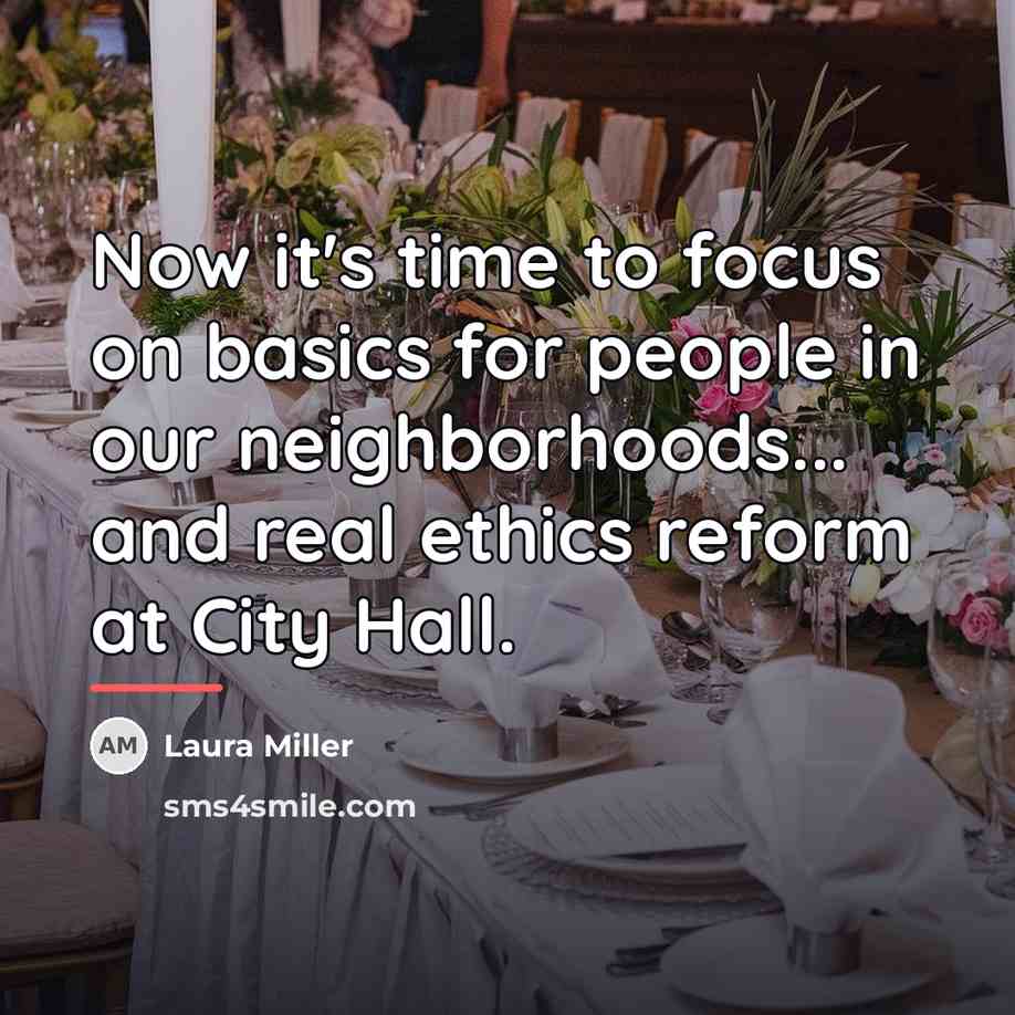 “Now it's time to focus on basics for people in…” quote by Laura Miller