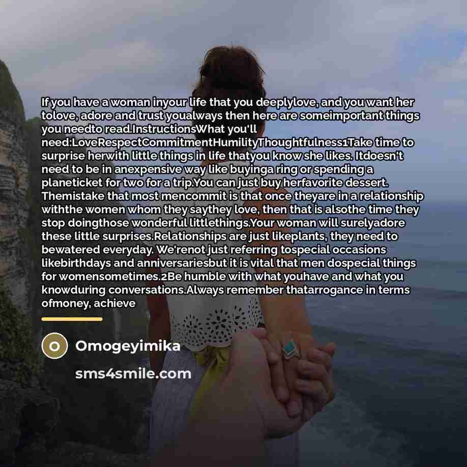 “If you have a woman inyour life that you deeplylove,…” quote by Anonymous