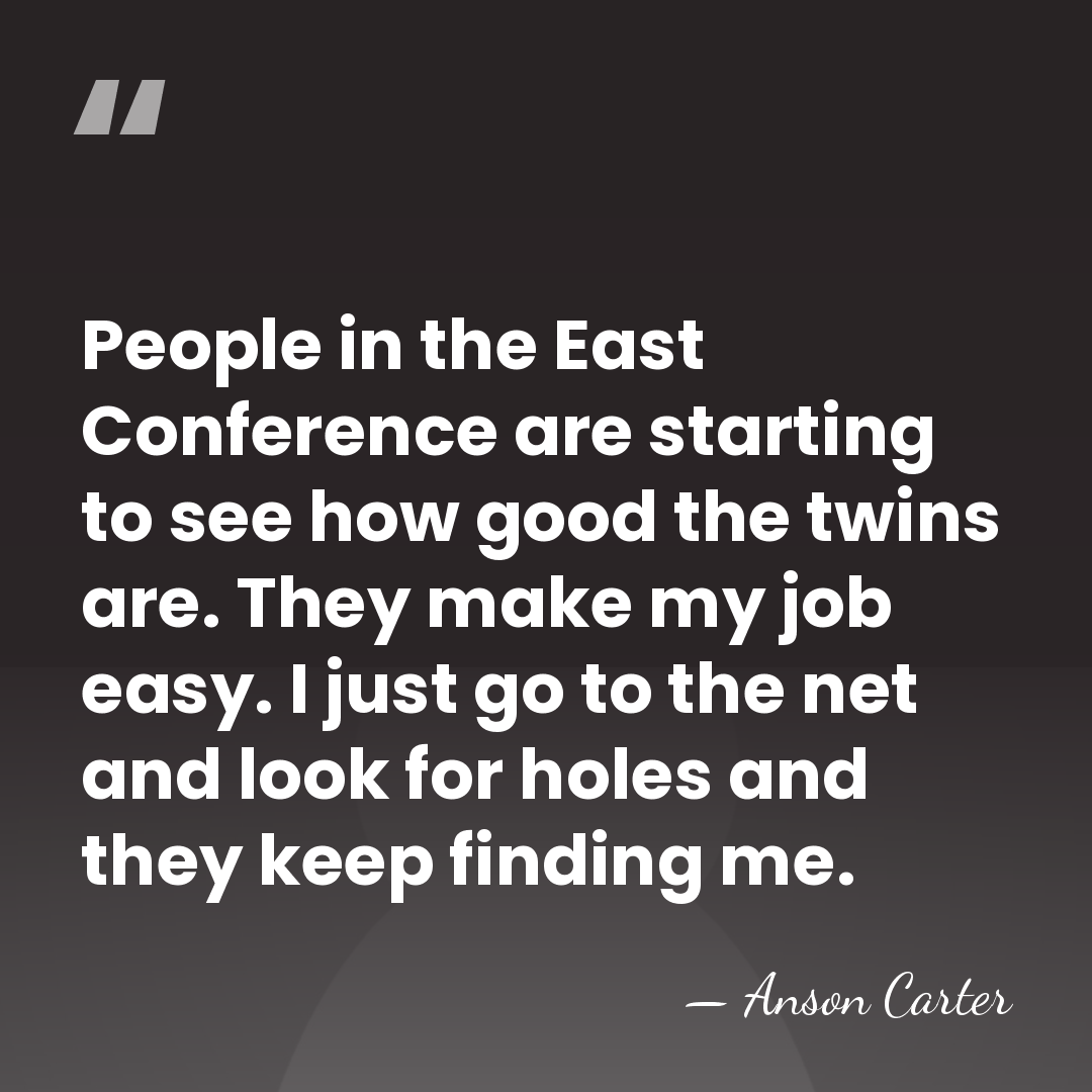People in the East Conference are starting to see how good the&hellip; - Anson Carter