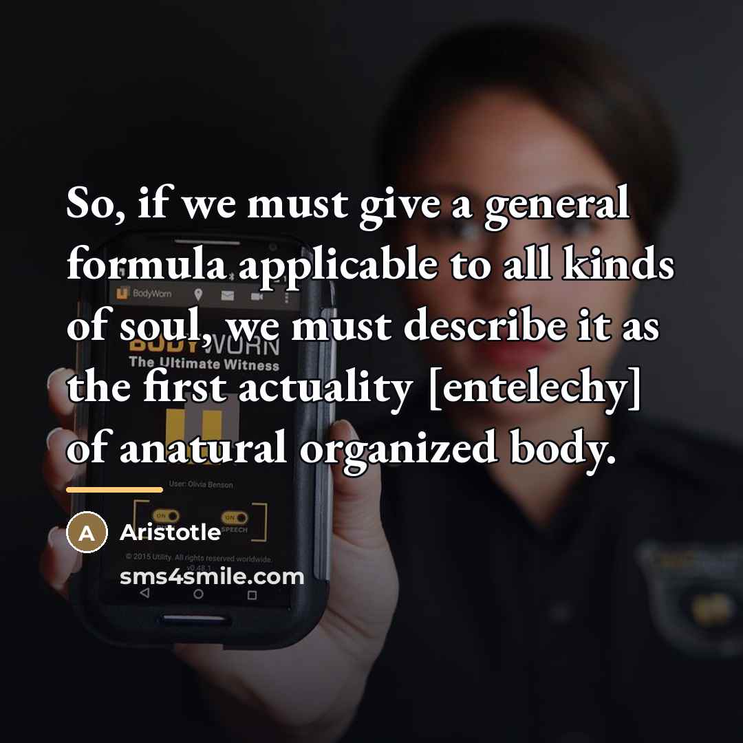 “So, if we must give a general formula applicable to…” quote by Aristotle