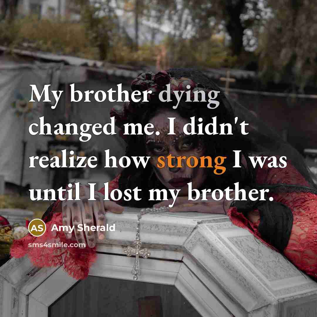 “My brother dying changed me. I didn't realize how strong…” quote by Amy Sherald