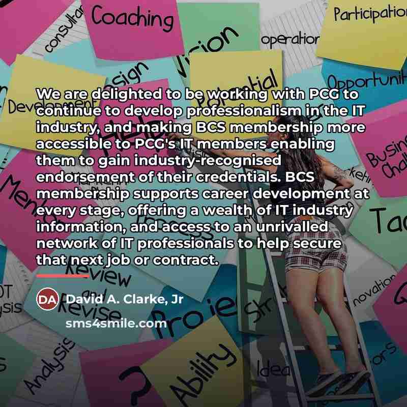 “We are delighted to be working with PCG to continue…” quote by David A. Clarke, Jr