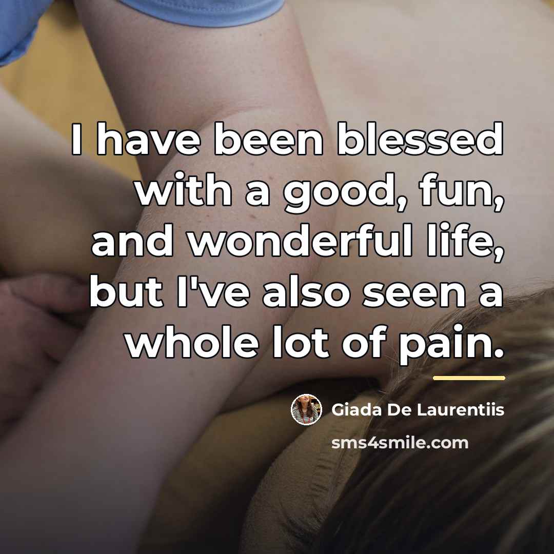 “I have been blessed with a good, fun, and wonderful…” quote by Giada De Laurentiis