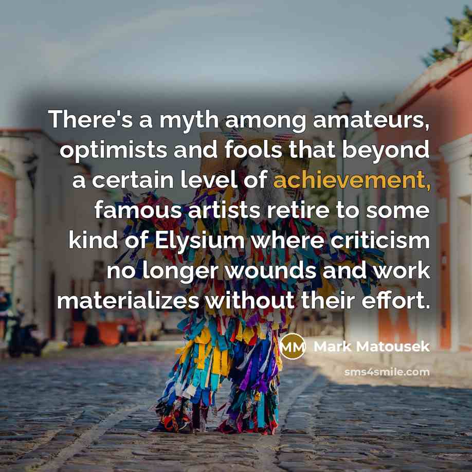 “There's a myth among amateurs, optimists and fools that beyond…” quote by Mark Matousek