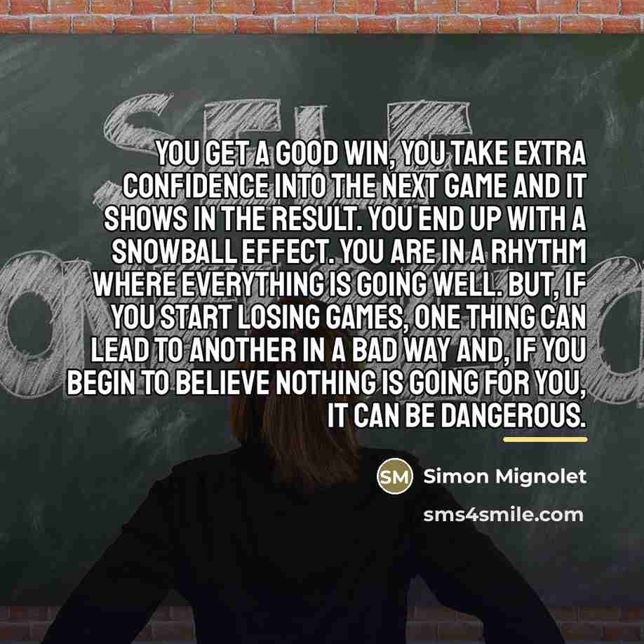 “You get a good win, you take extra confidence into…” quote by Simon Mignolet