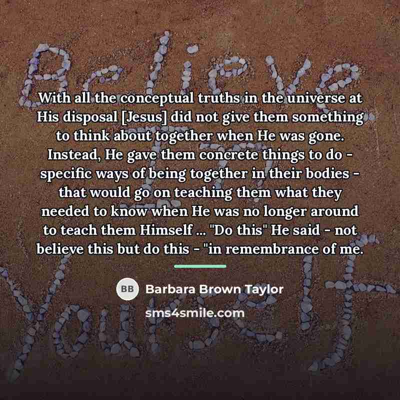 “With all the conceptual truths in the universe at His…” quote by Barbara Brown Taylor