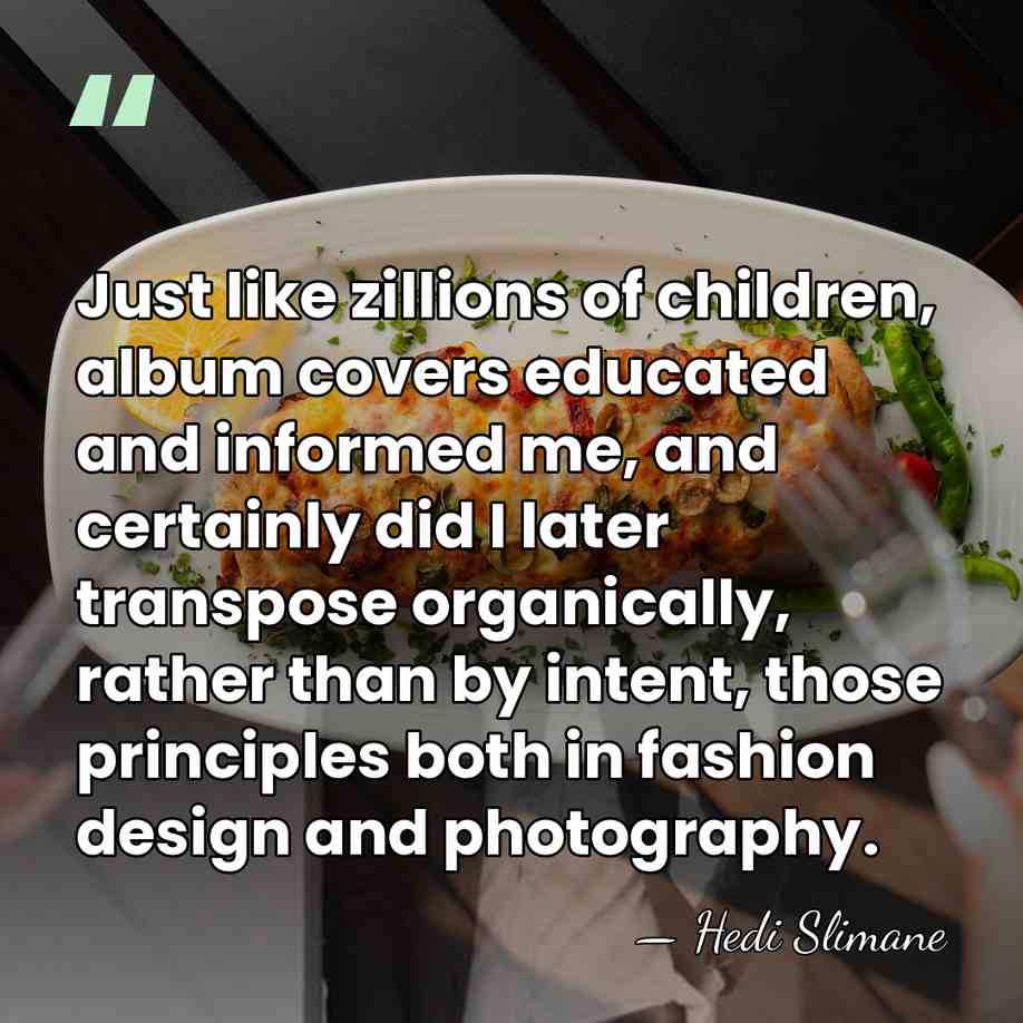Just like zillions of children, album covers educated and informed me, and&hellip; - Hedi Slimane