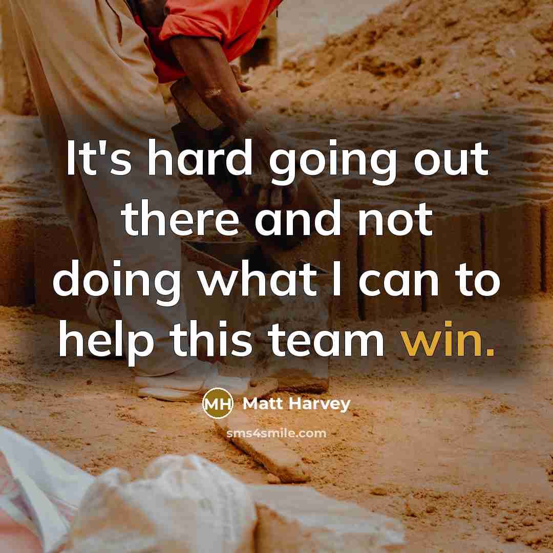 “It's hard going out there and not doing what I can to help this team win.” quote by Matt Harvey