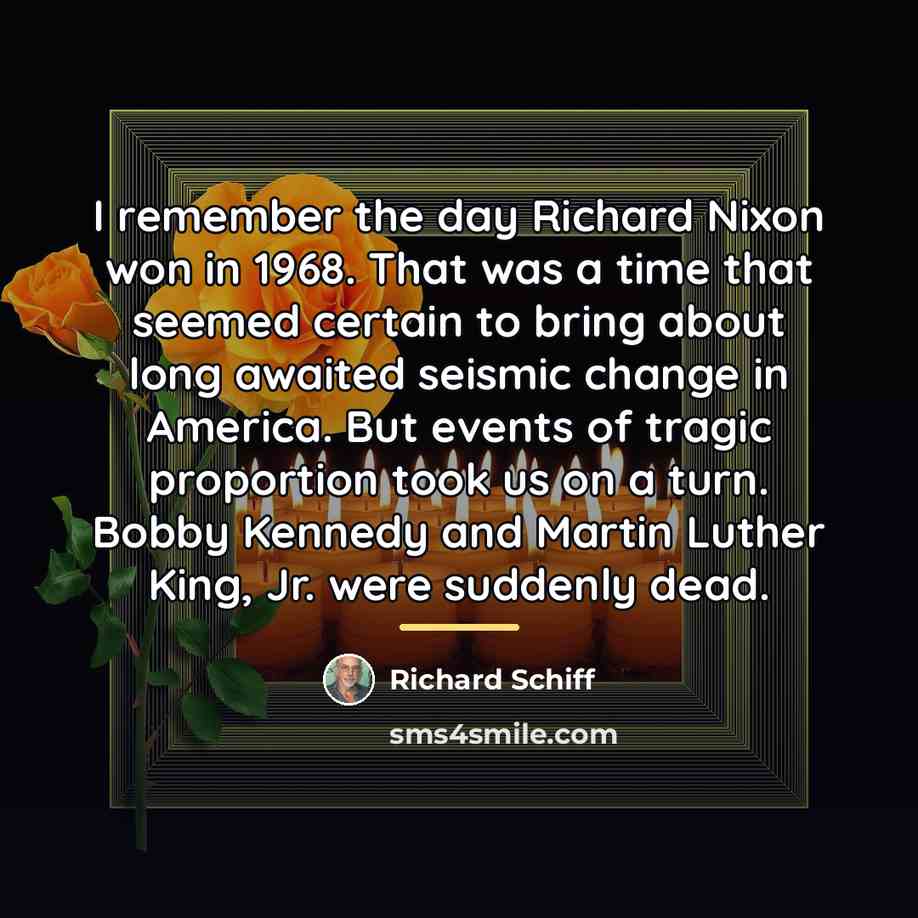 “I remember the day Richard Nixon won in 1968. That…” quote by Richard Schiff