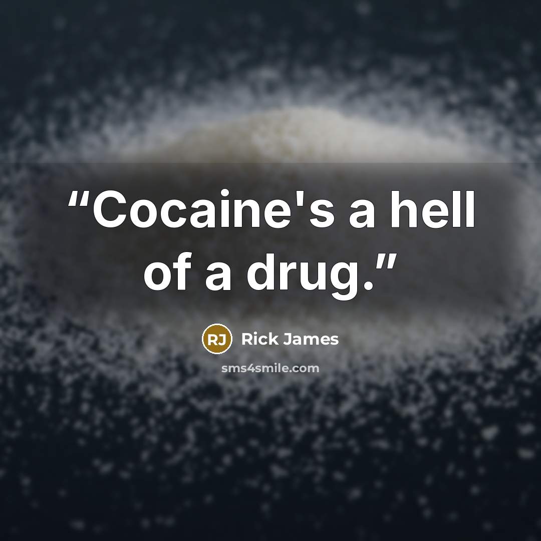 “Cocaine's a hell of a drug.” quote by Rick James