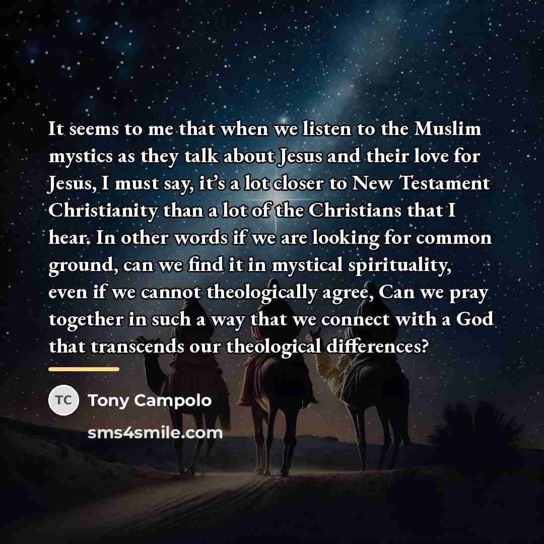 “It seems to me that when we listen to the…” quote by Tony Campolo