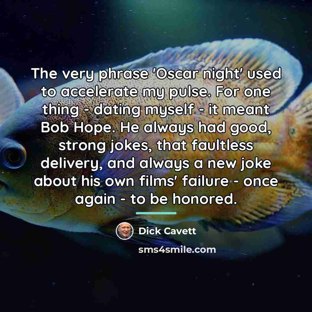 “The very phrase 'Oscar night' used to accelerate my pulse.…” quote by Dick Cavett