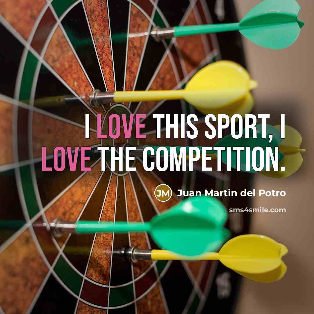 “I love this sport, I love the competition.…” quote by Juan Martin del Potro
