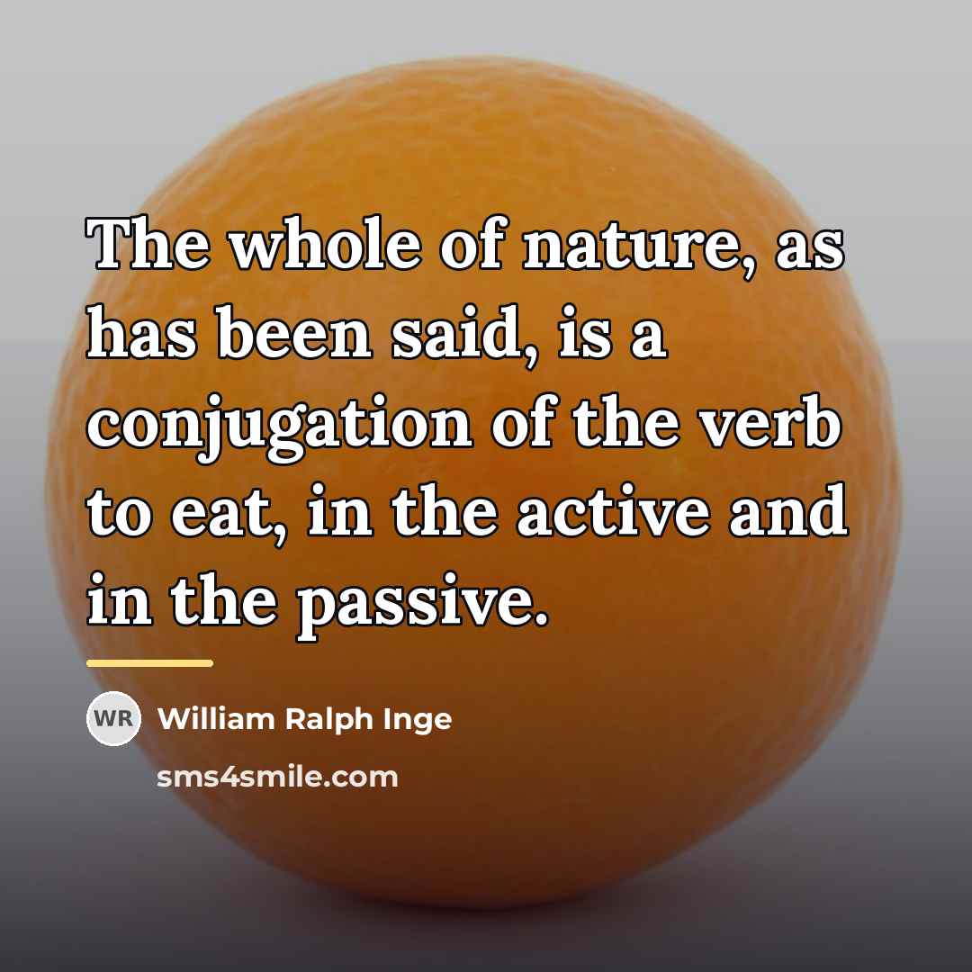 “The whole of nature, as has been said, is a…” quote by William Ralph Inge