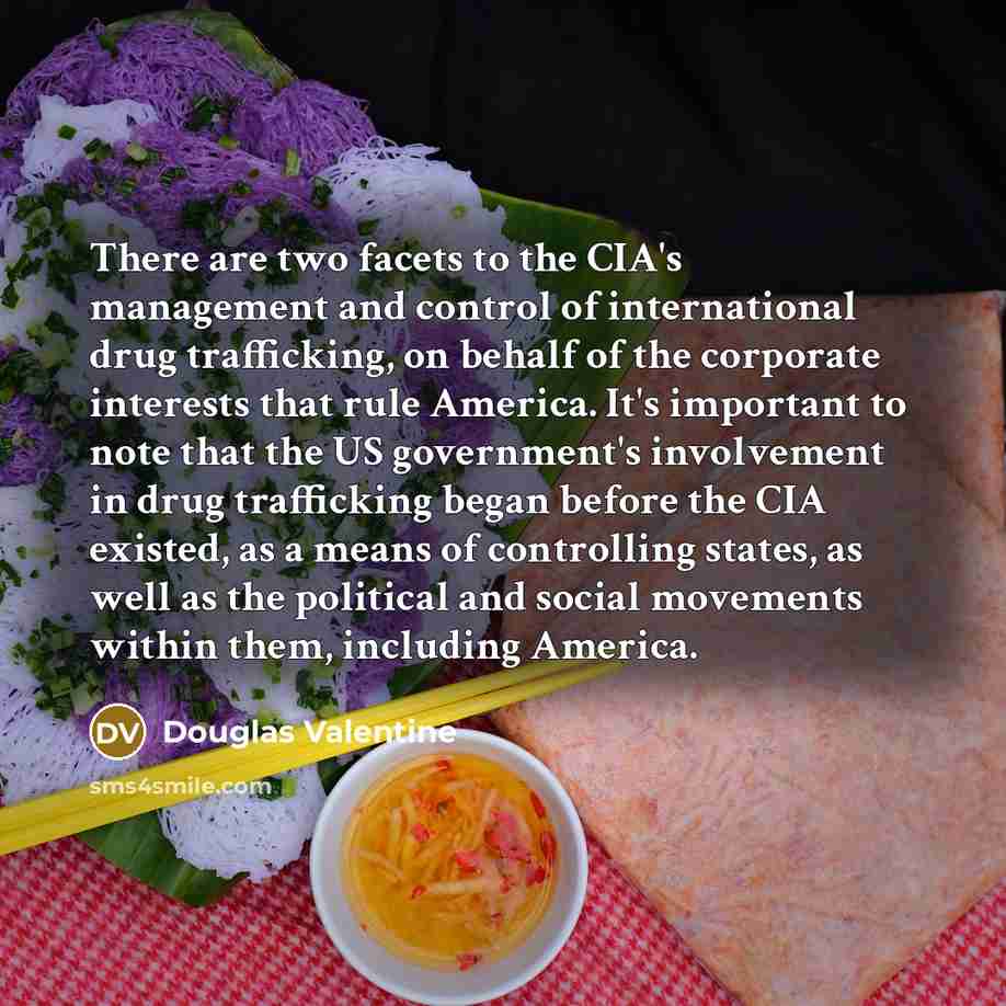 “There are two facets to the CIA's management and control…” quote by Douglas Valentine