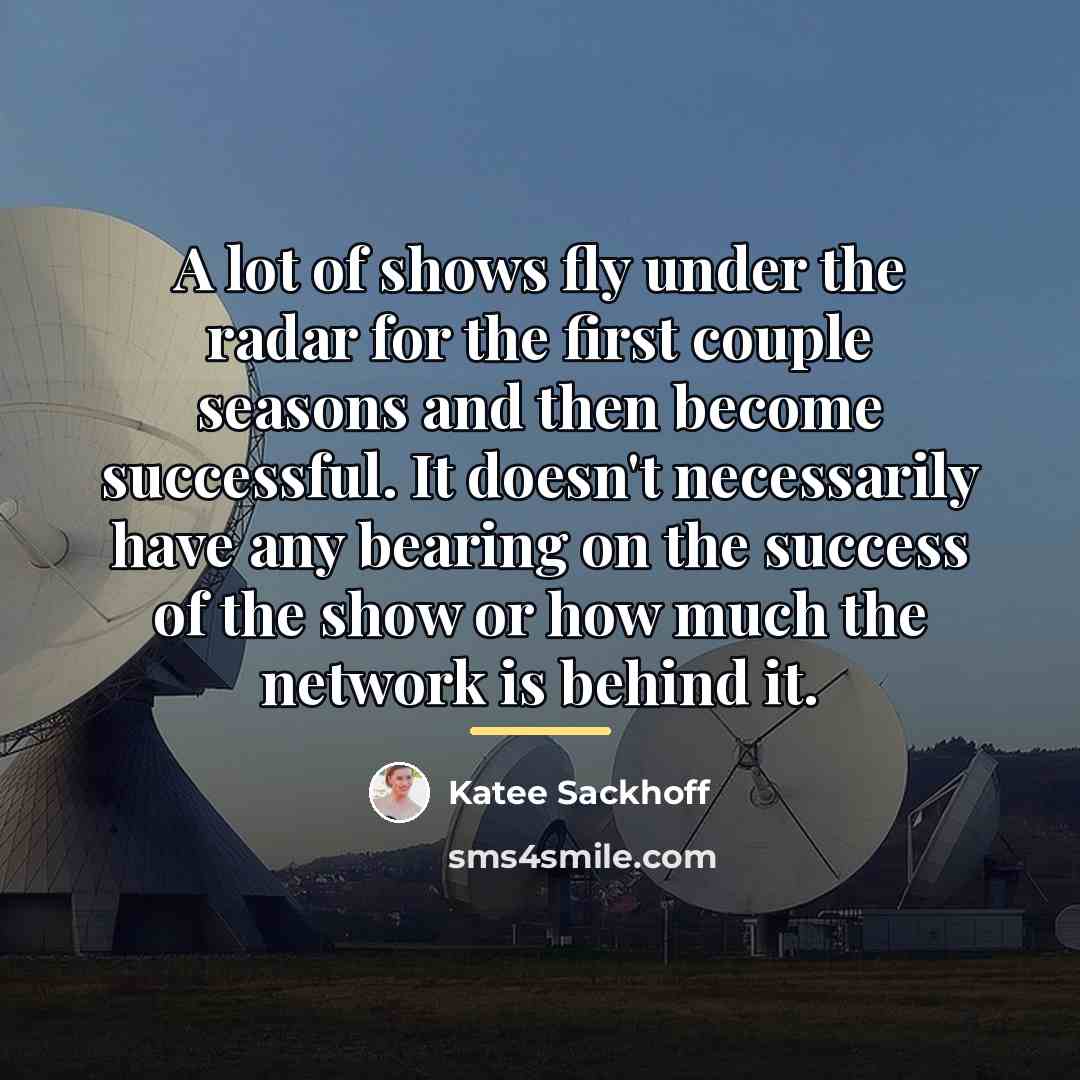 “A lot of shows fly under the radar for the…” quote by Katee Sackhoff
